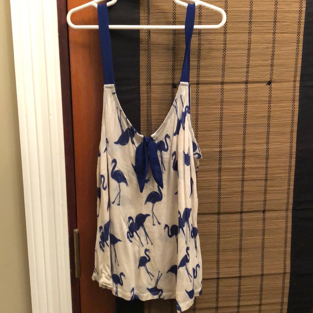 Kimchi Blue medium semi cropped flamingo tank